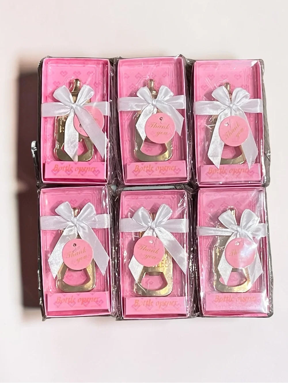 Set Of 6 Baby Bottle Openers For Baby Shower Guests Party Favors